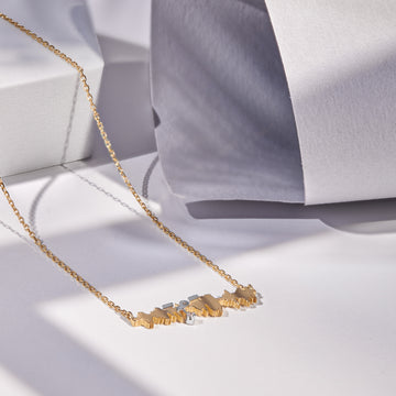 Ayat Necklace with Diamond - (ولسوف يعطيك ربك فترضى)