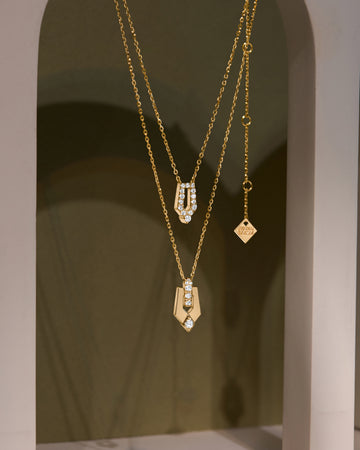 Wasl Necklace Full Diamond _mini