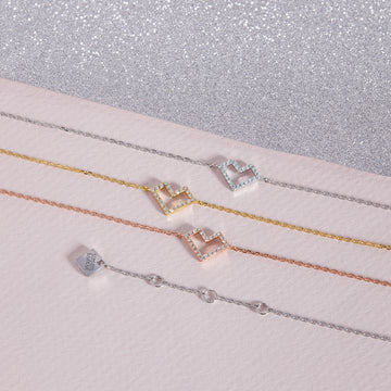 Heart Of Gold Bracelet & diamonds