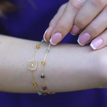 Passion Bracelet with Diamond & Gems stones