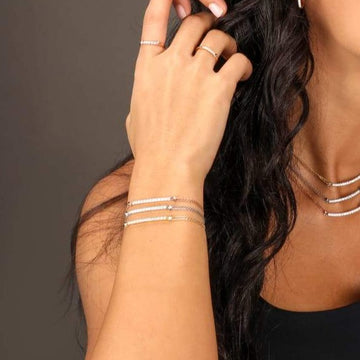 Tennis Bracelet Gold with Diamonds