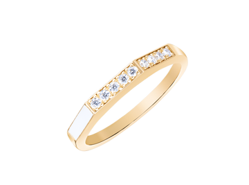 Diamond and Enamel Ring