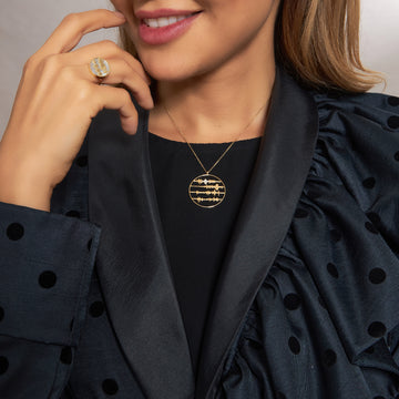 Ayat Necklace with Diamond - (سورة الإخلاص)