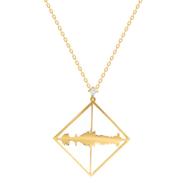 Ayat - La Ilaha Illa Allah Necklace with Diamond - لا إله إلا الله