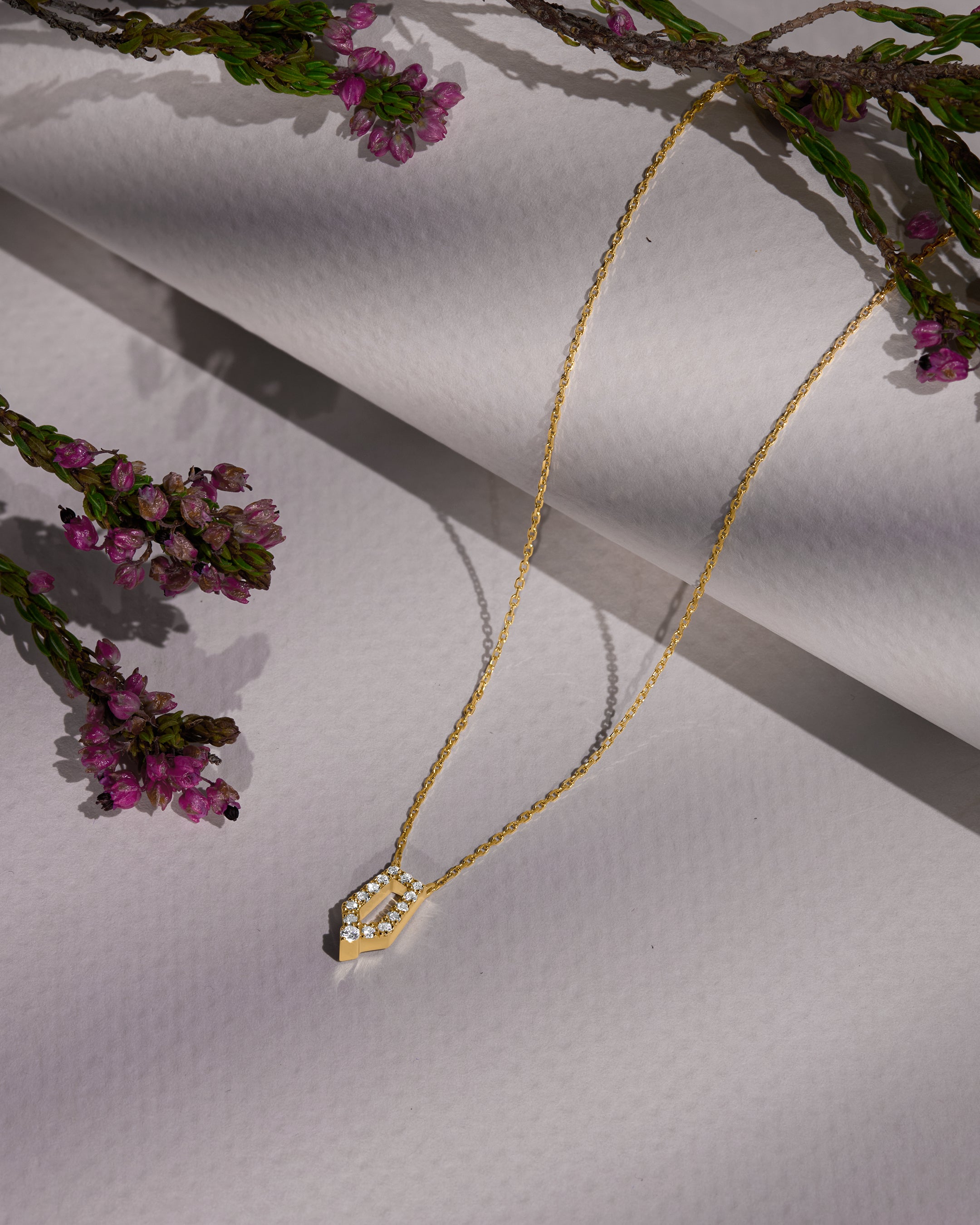 Wasl Necklace Full Diamond _mini
