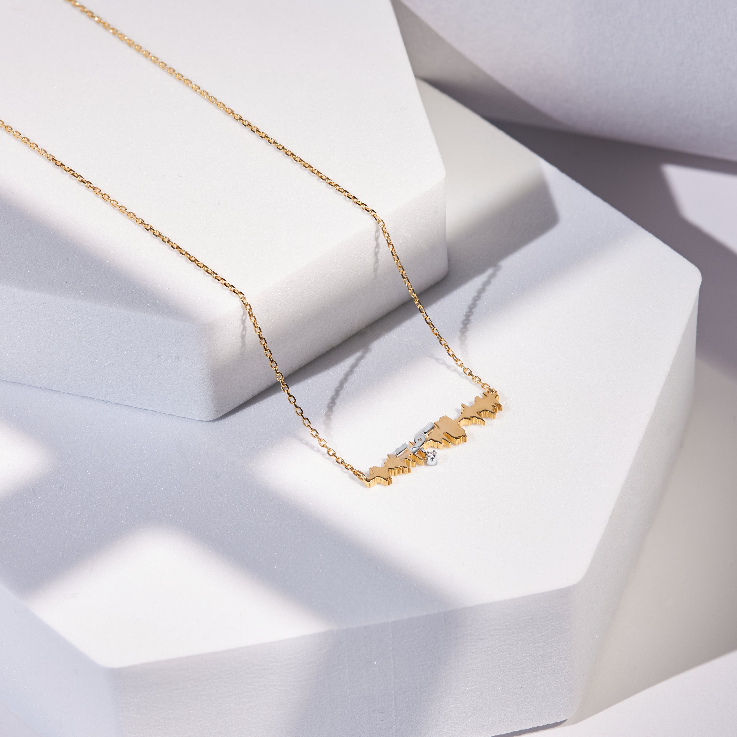 Ayat Necklace with Diamond - (ولسوف يعطيك ربك فترضى)