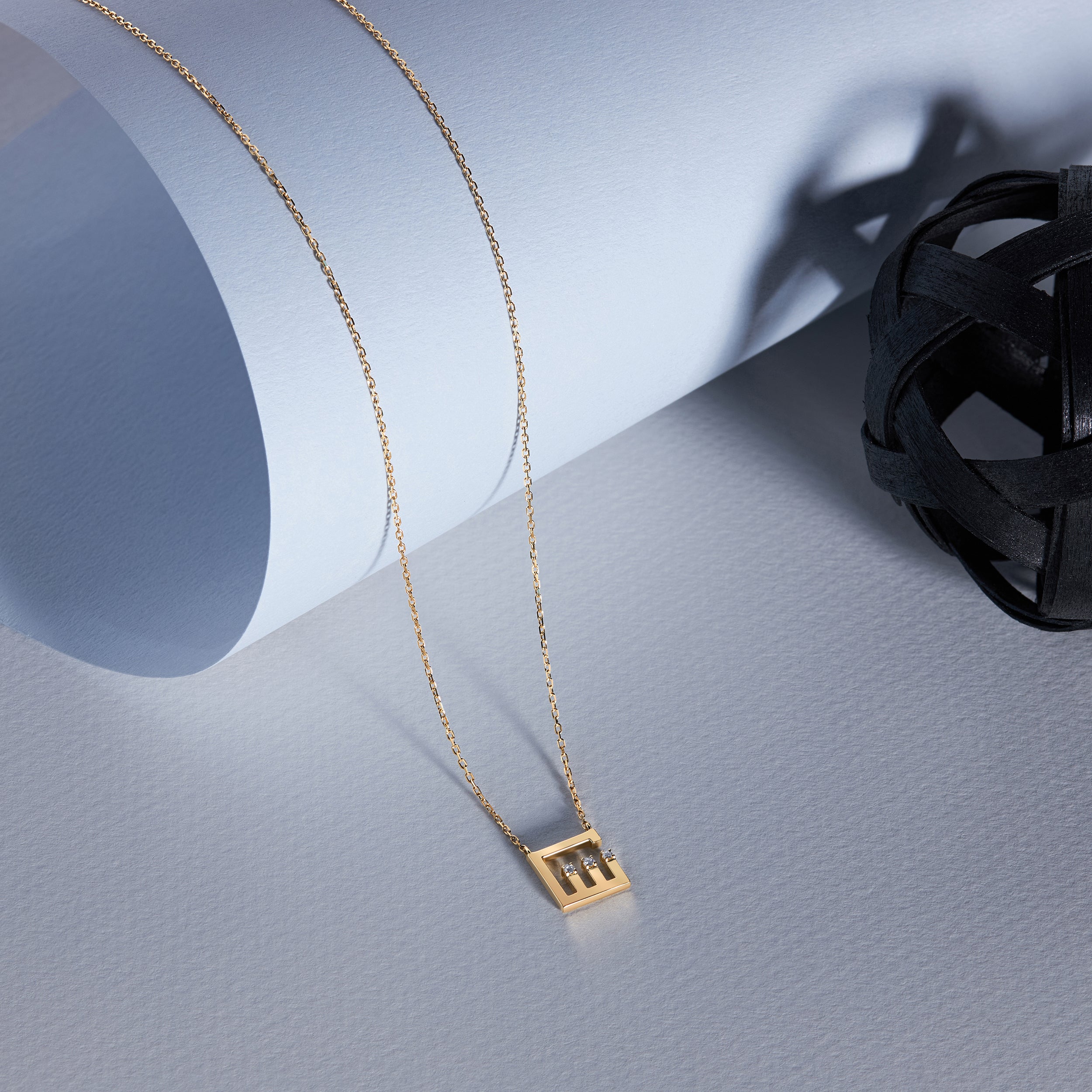 Arabic Alphabet Letter Necklace (SHEEN)