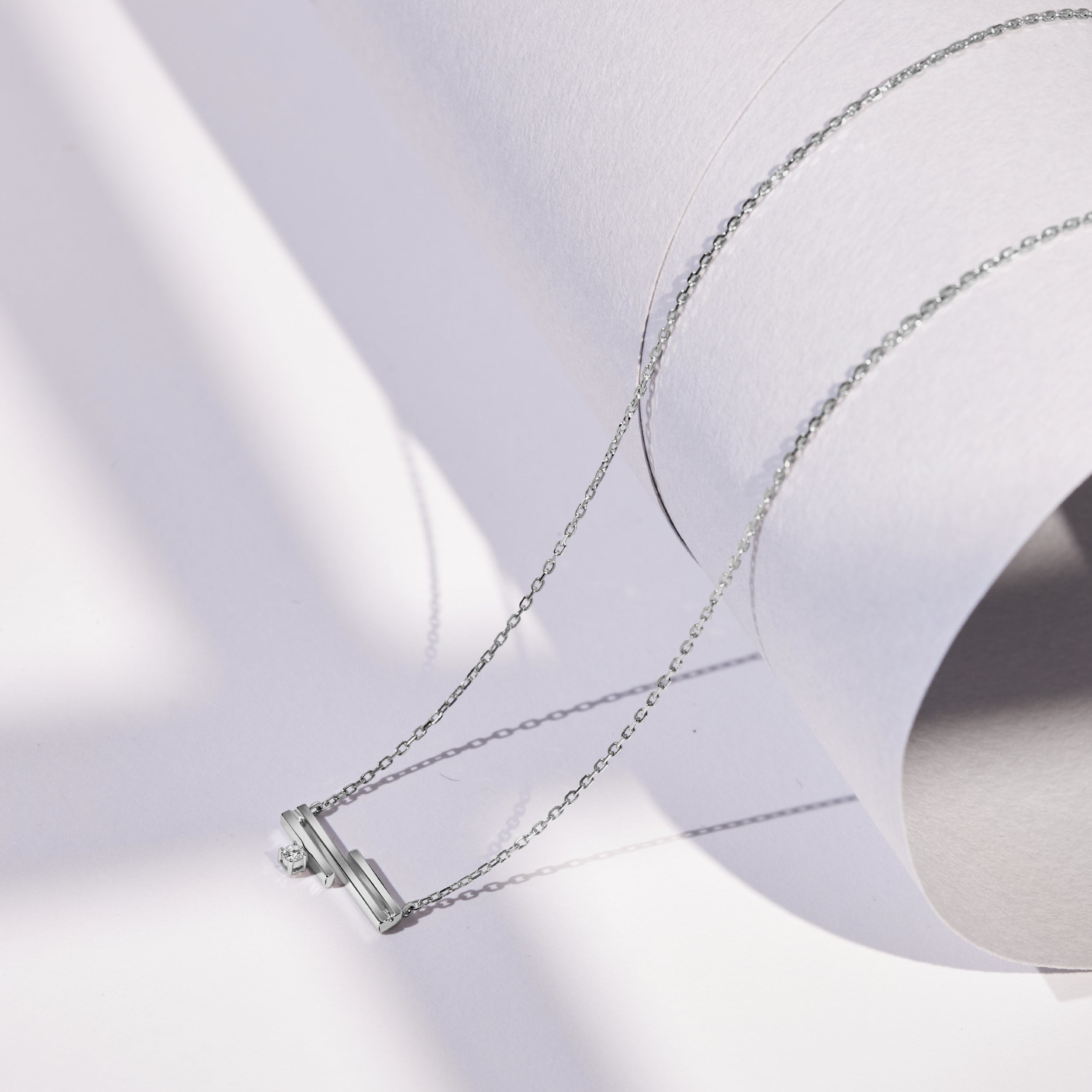 Lines Arabic Alphabet Word Necklace Hub