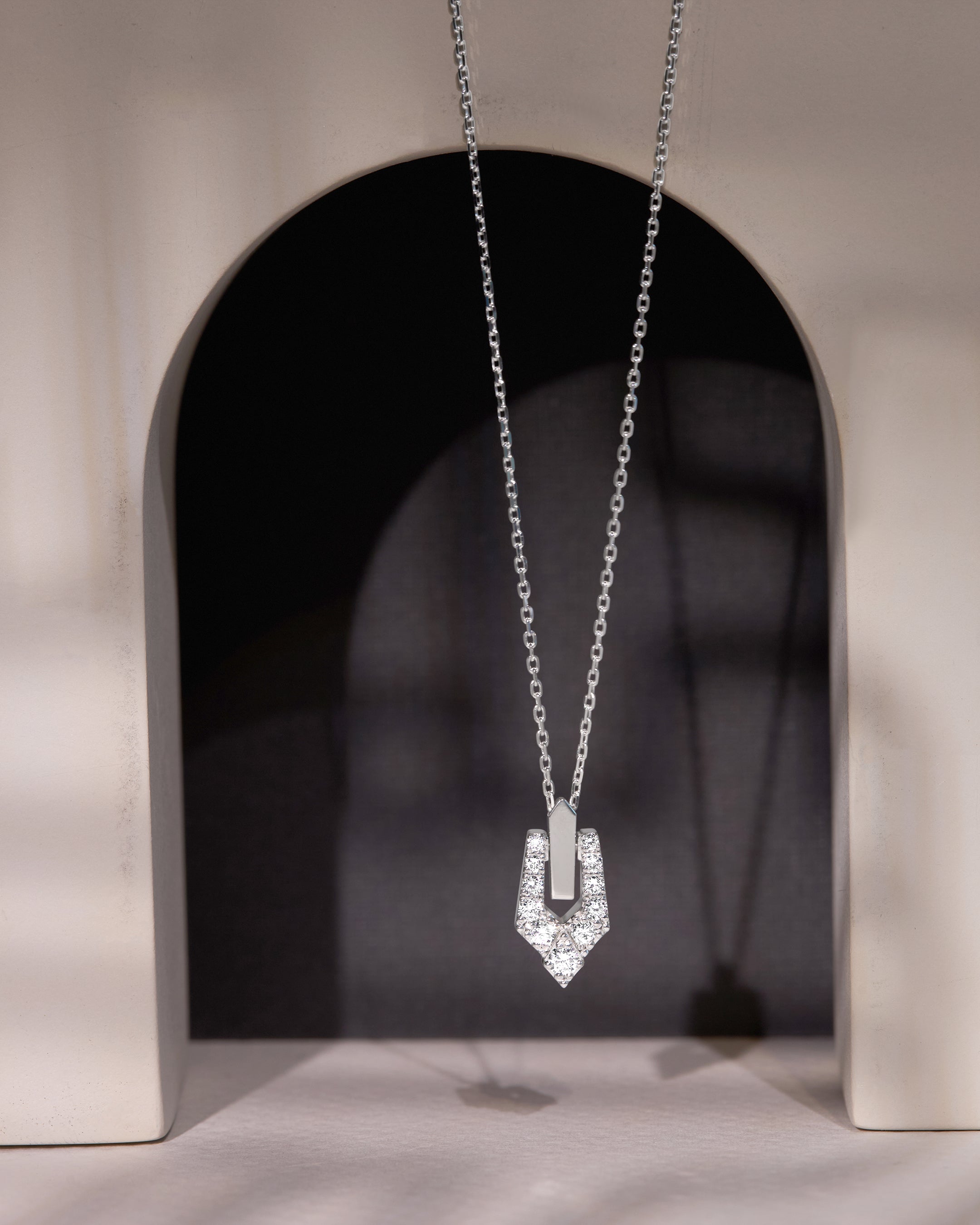 Wasl Necklace Full Diamond