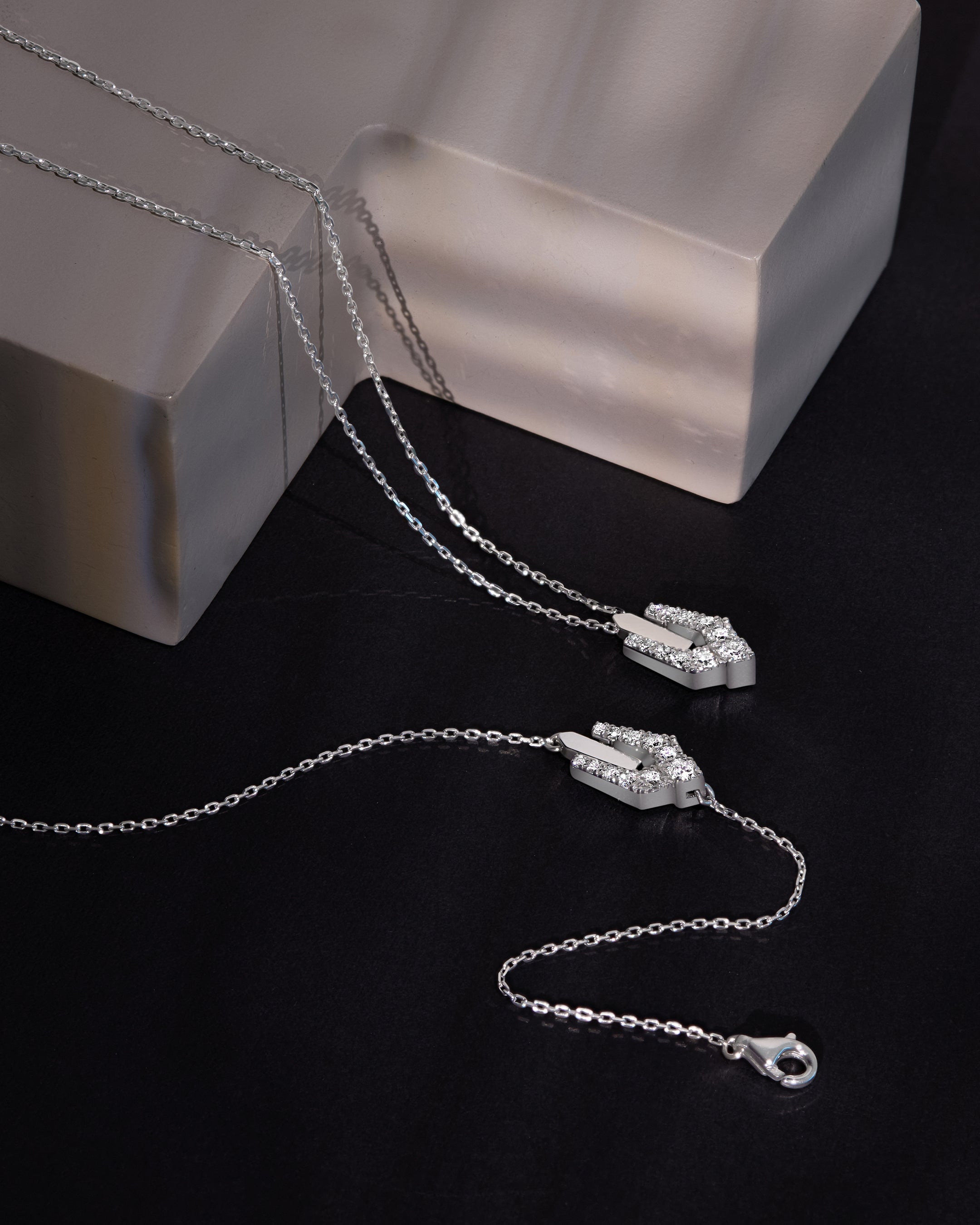 Wasl Necklace Full Diamond