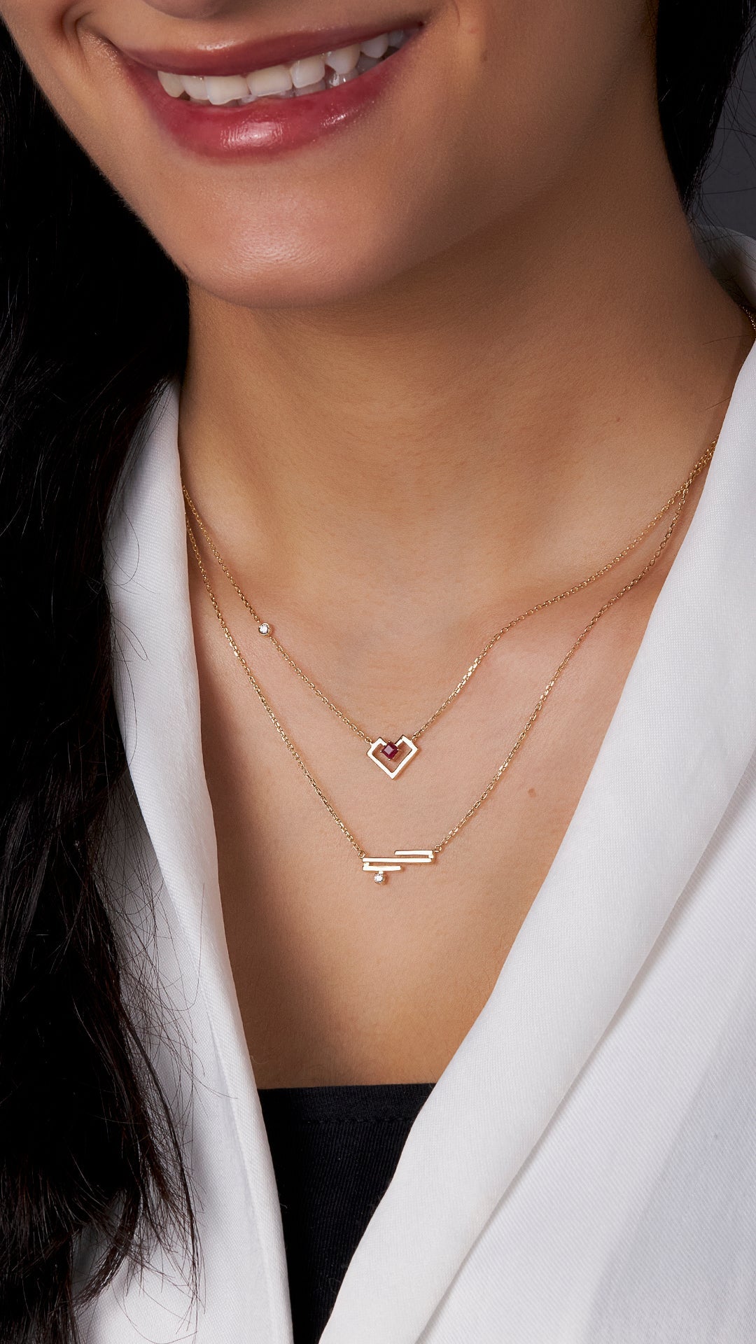 Lines Arabic Alphabet Word Necklace Hub