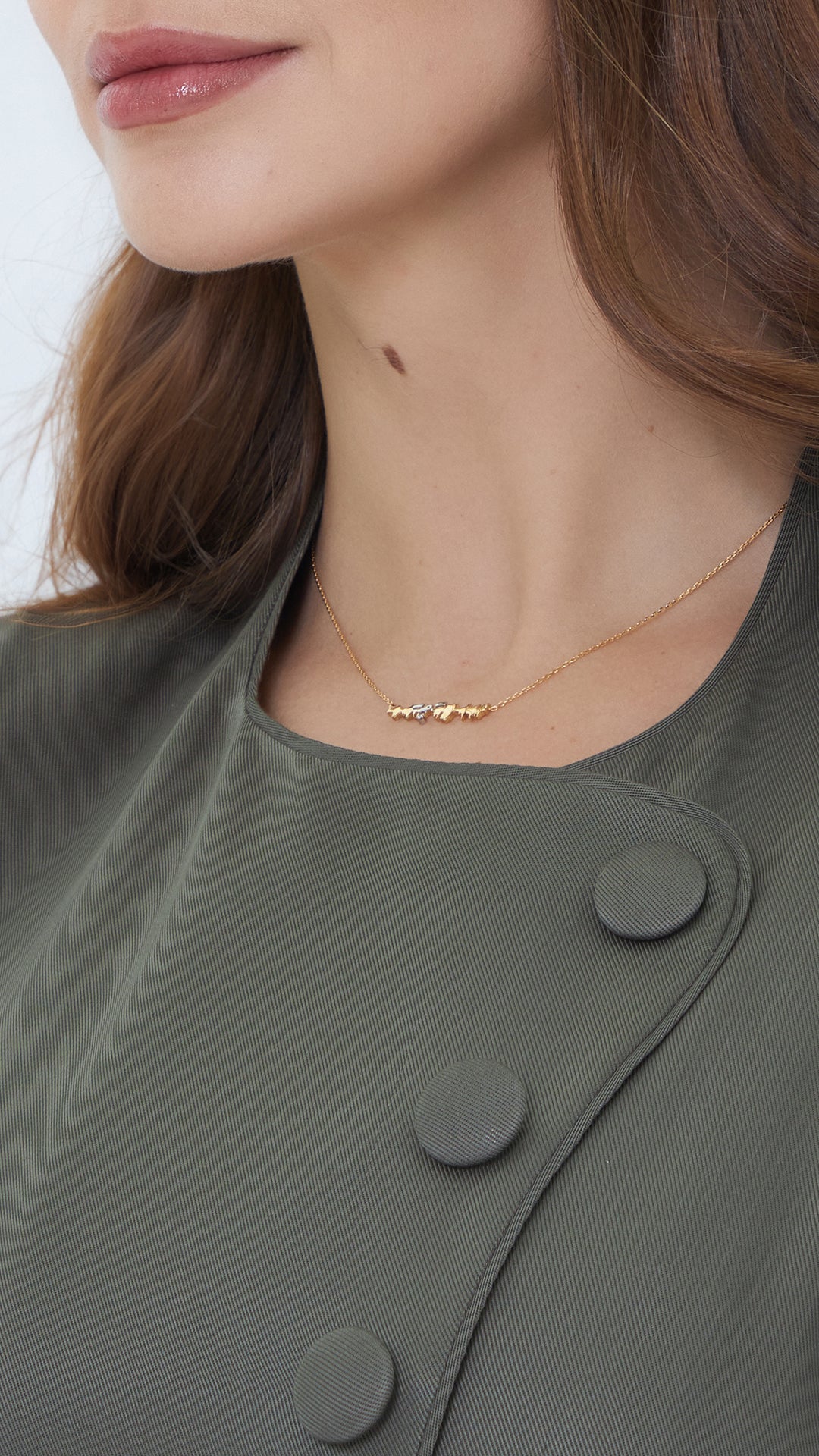 Ayat Necklace with Diamond - (ولسوف يعطيك ربك فترضى)