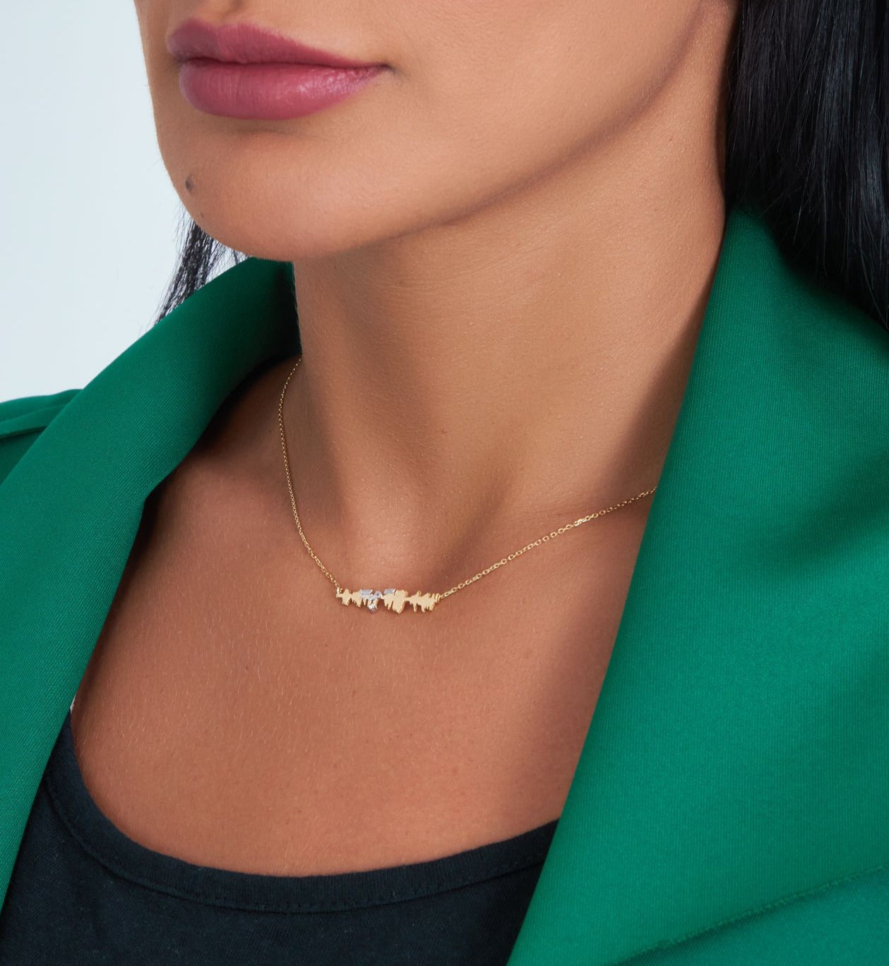 Ayat Necklace with Diamond - (ولسوف يعطيك ربك فترضى)