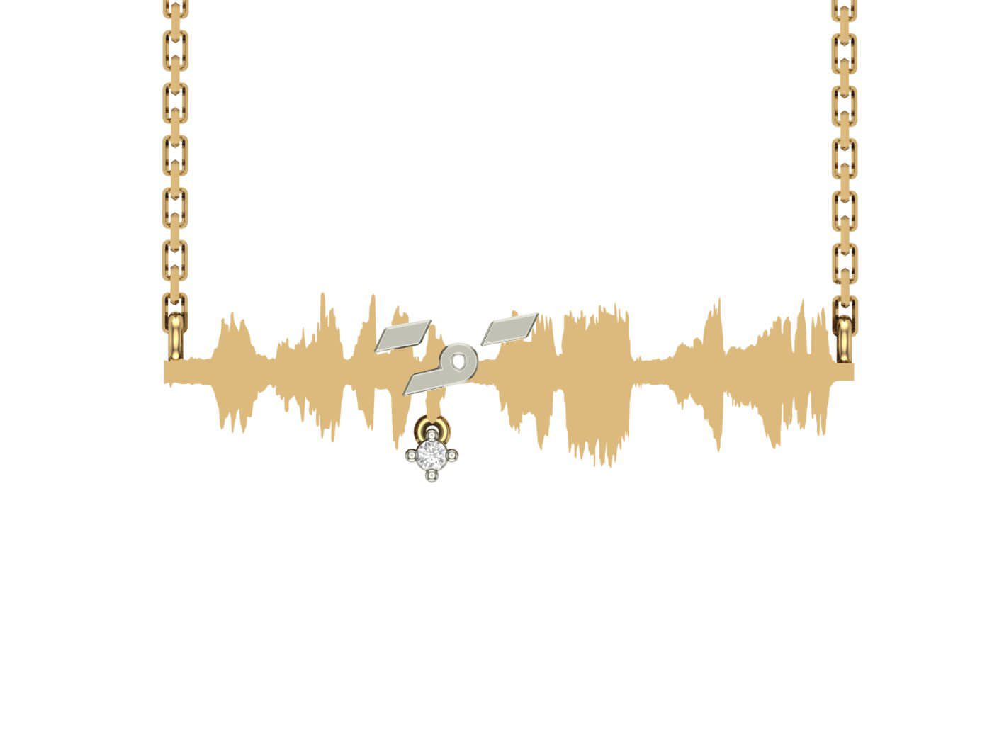 Ayat Necklace with Diamond - (ولسوف يعطيك ربك فترضى)