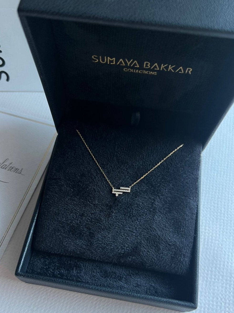 Three Bars Full Diamonds Necklace (Hub)