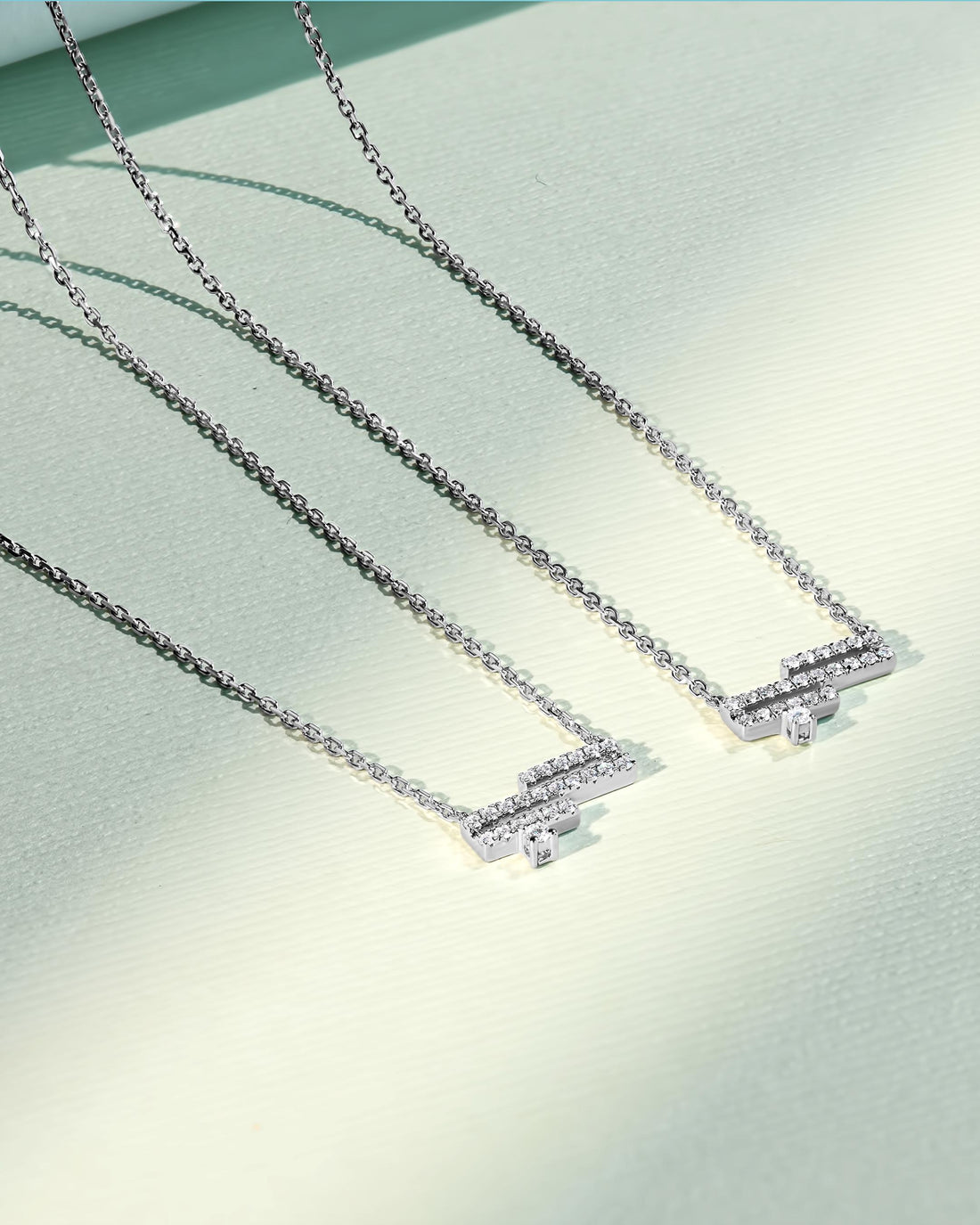 Three Bars Full Diamonds Necklace (Hub)
