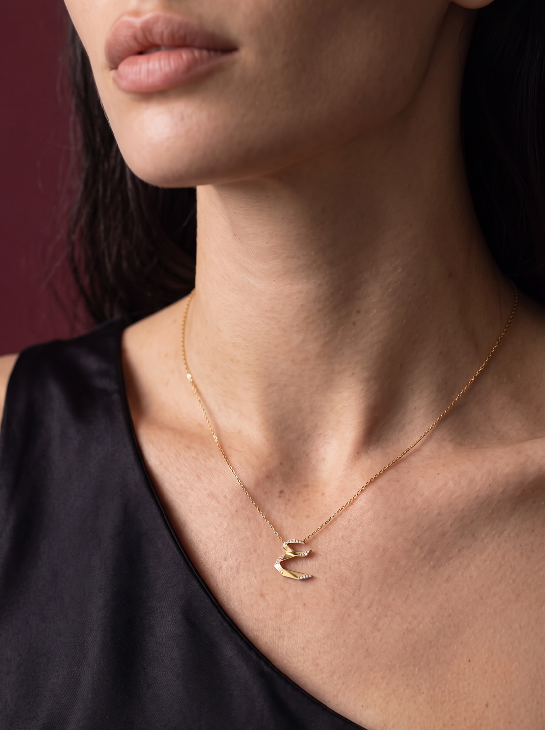 Zawaya Letter Necklace (AEEN)