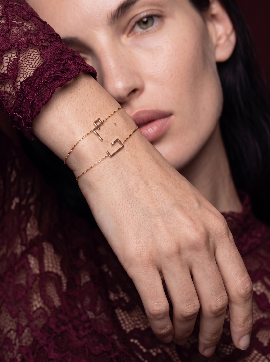 Arabic Alphabet Letter Bracelet Mini(MEEM)
