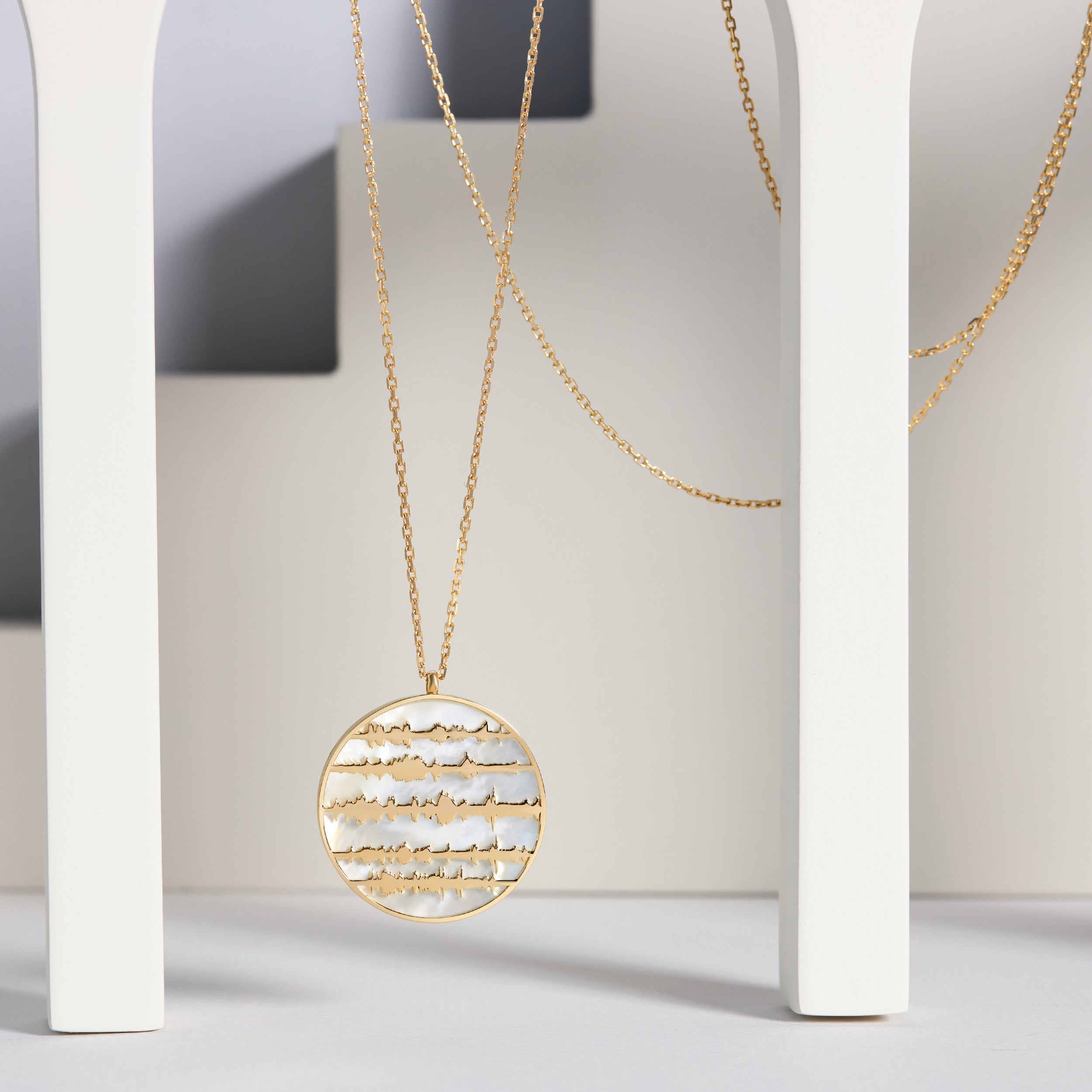 Ayat Necklace, Mother of Pearl - سورة الفلق