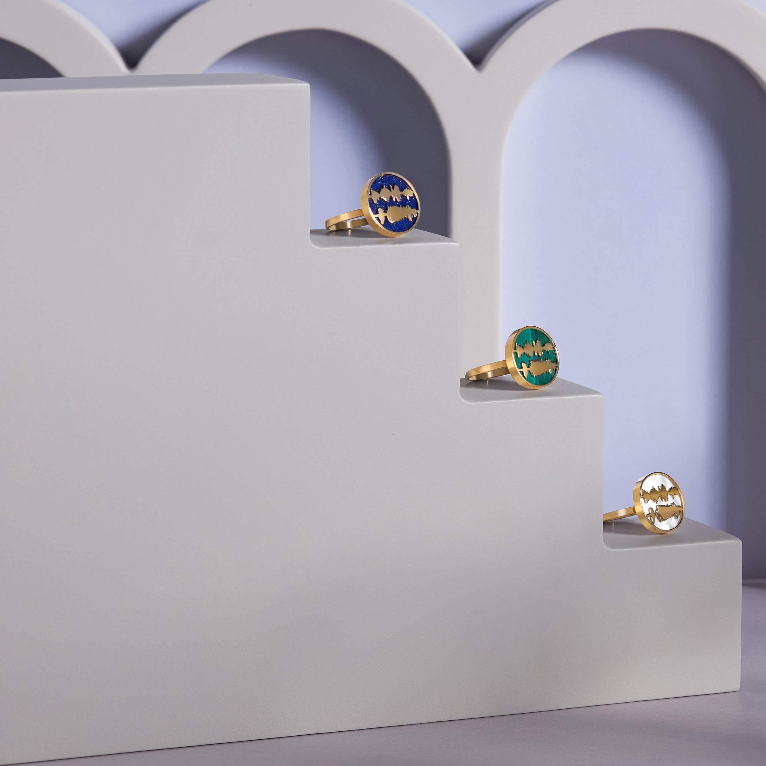 Ayat Ring, With Stones (رب اشرح لي صدري و يسر لي أمري)