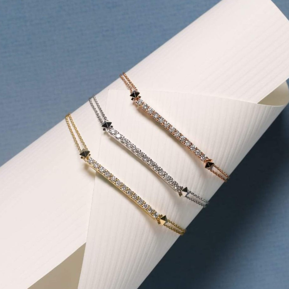 Tennis Bracelet Gold with Diamonds