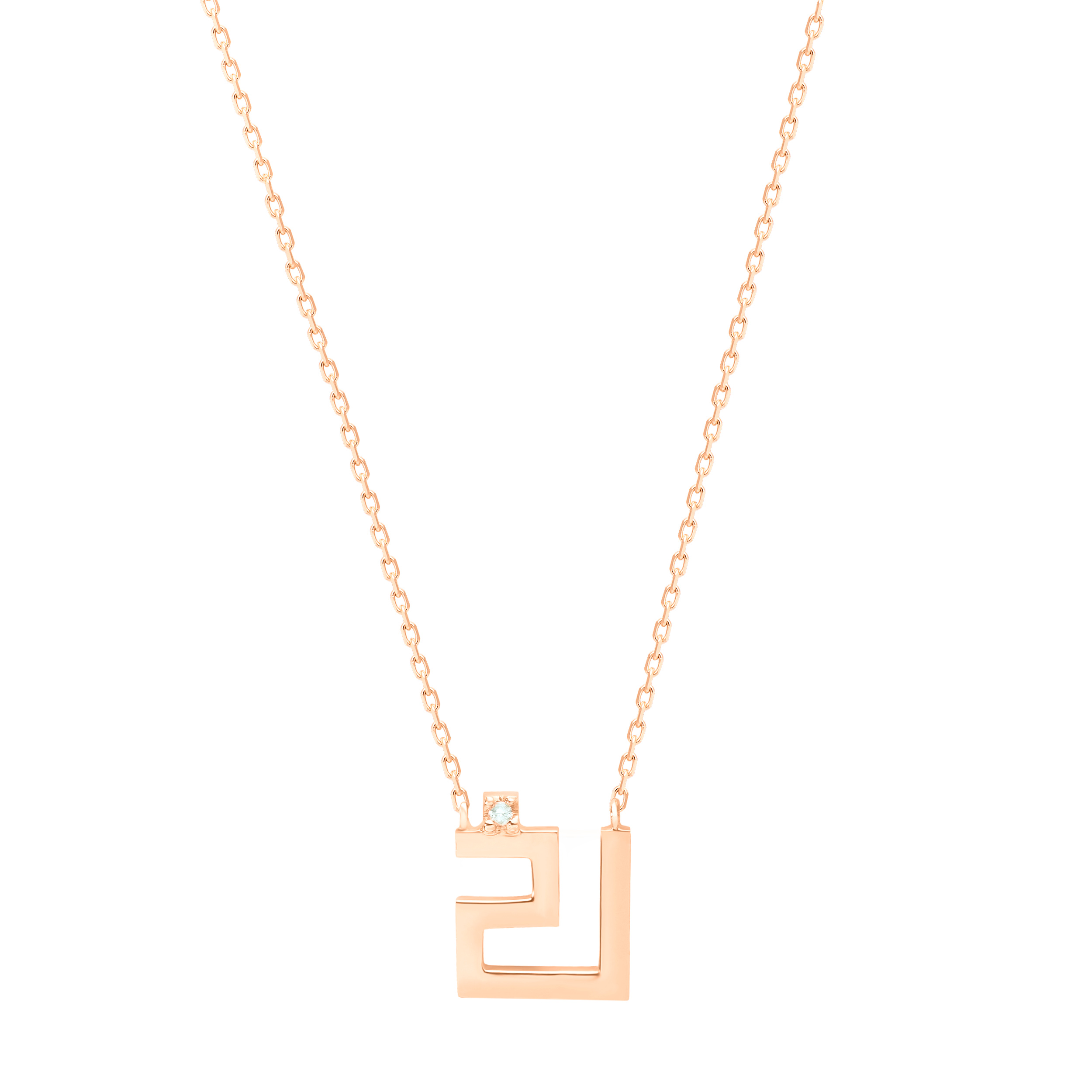 Arabic Alphabet Letter Necklace (KHAA)