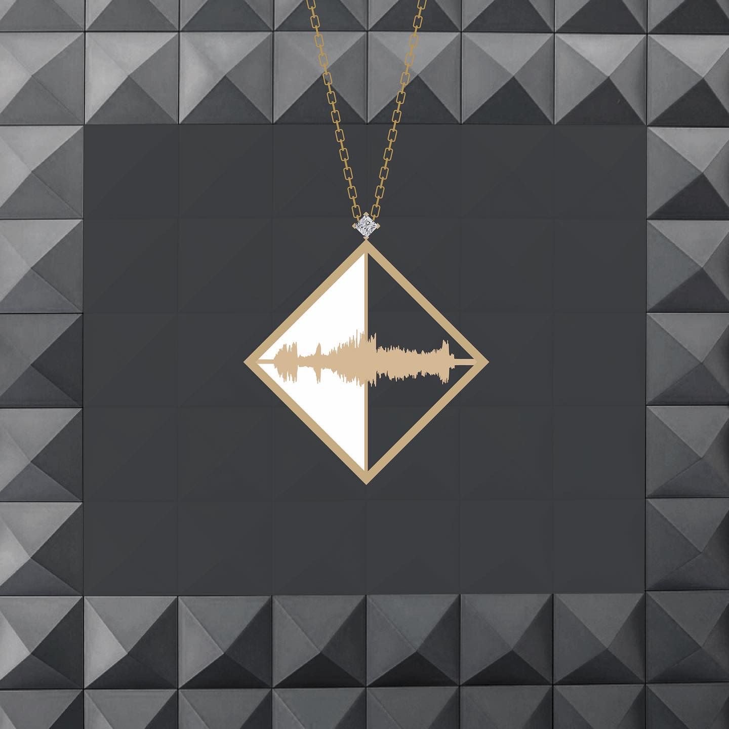 Ayat - La Ilaha Illa Allah Necklace with Diamond - لا إله إلا الله