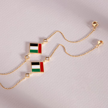 18K Y UAE FLAG BRACELET