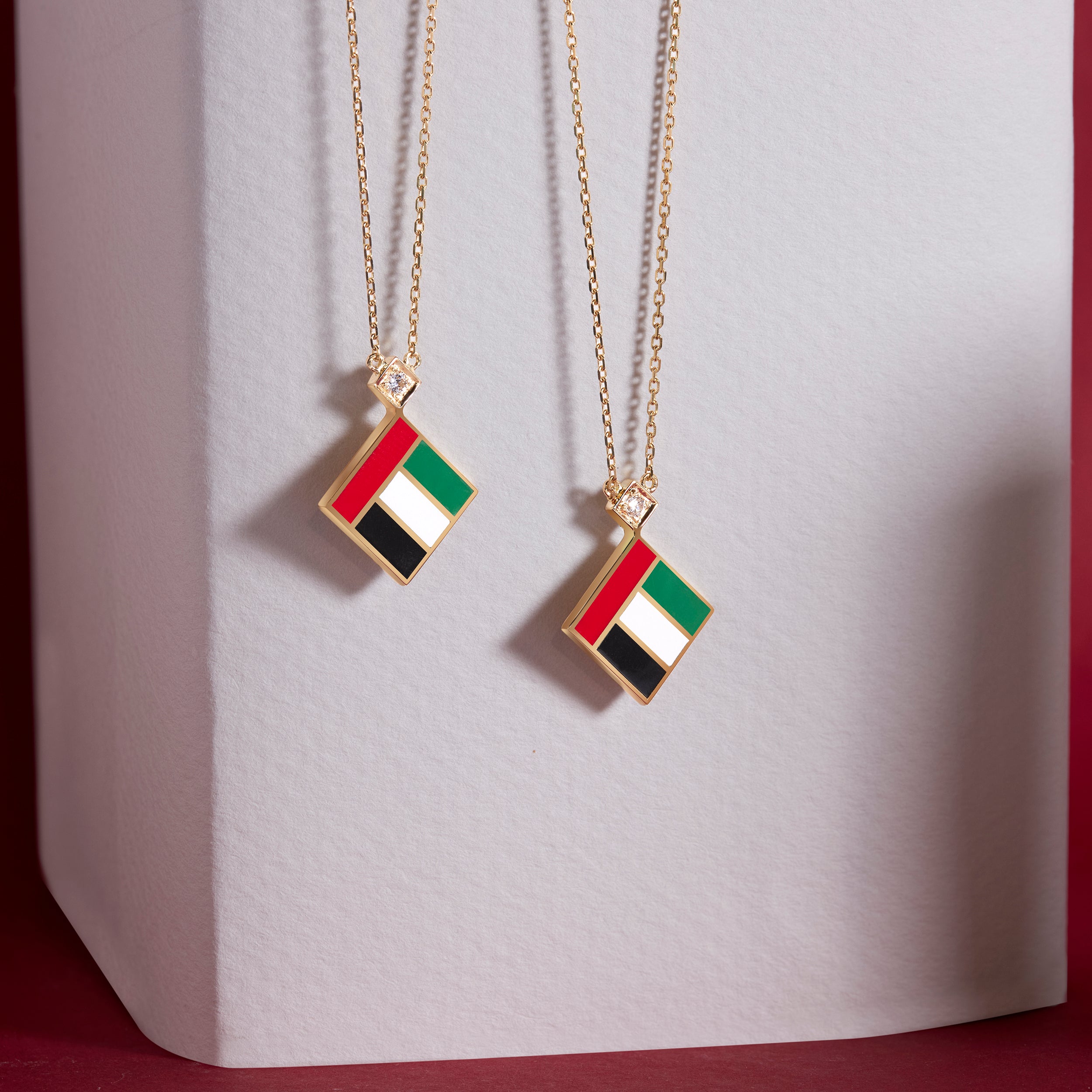 Uae Flag Necklace.