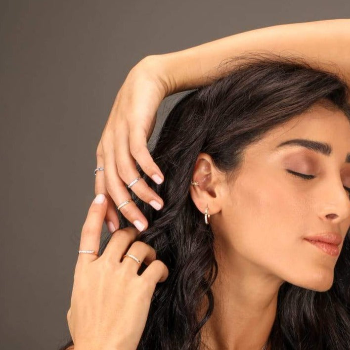 Tennis Ring Gold with Diamonds