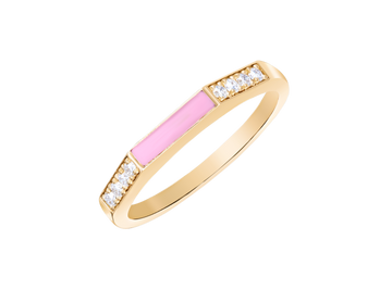 Diamond and Enamel Ring