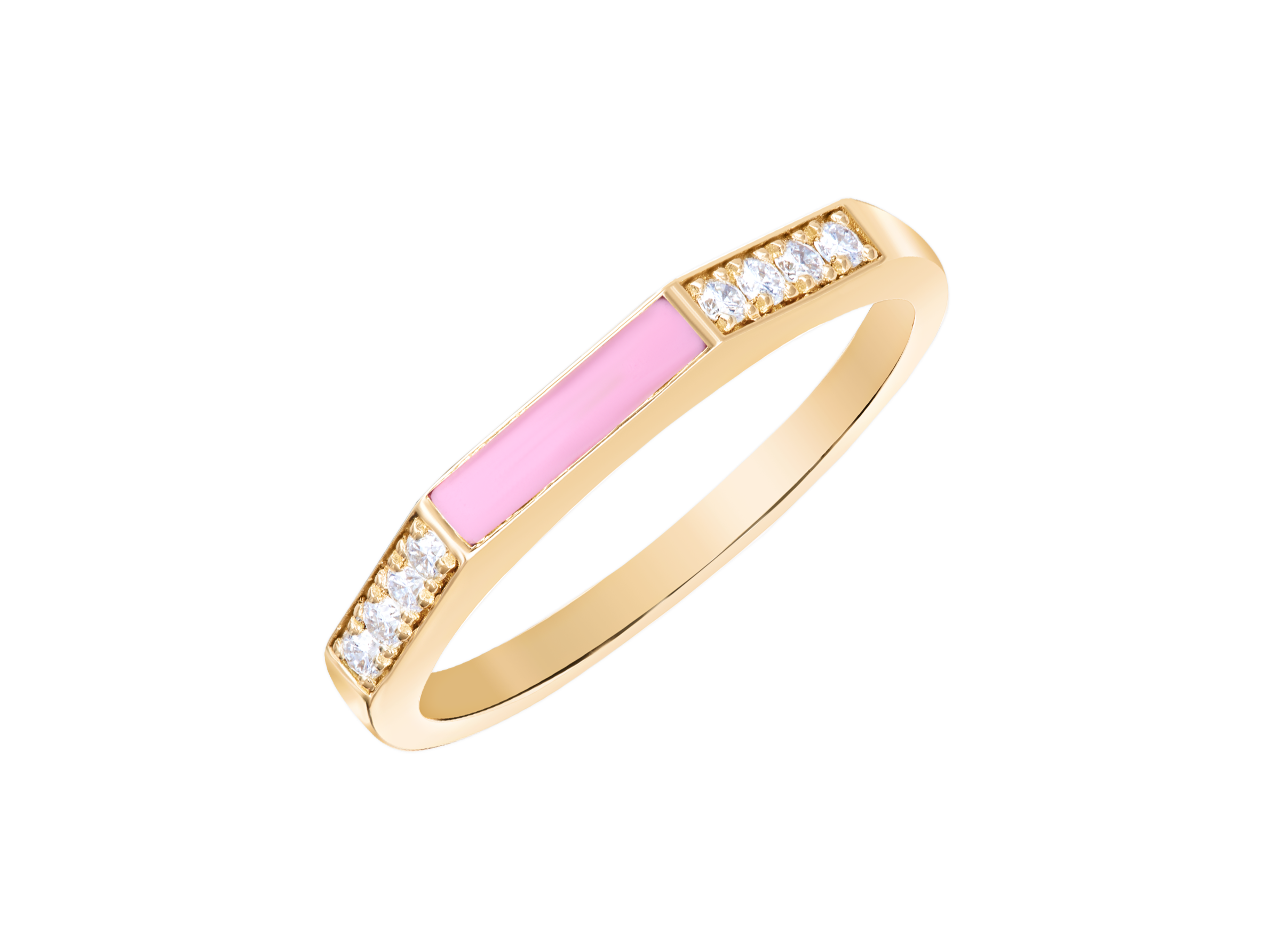 Diamond and Enamel Ring