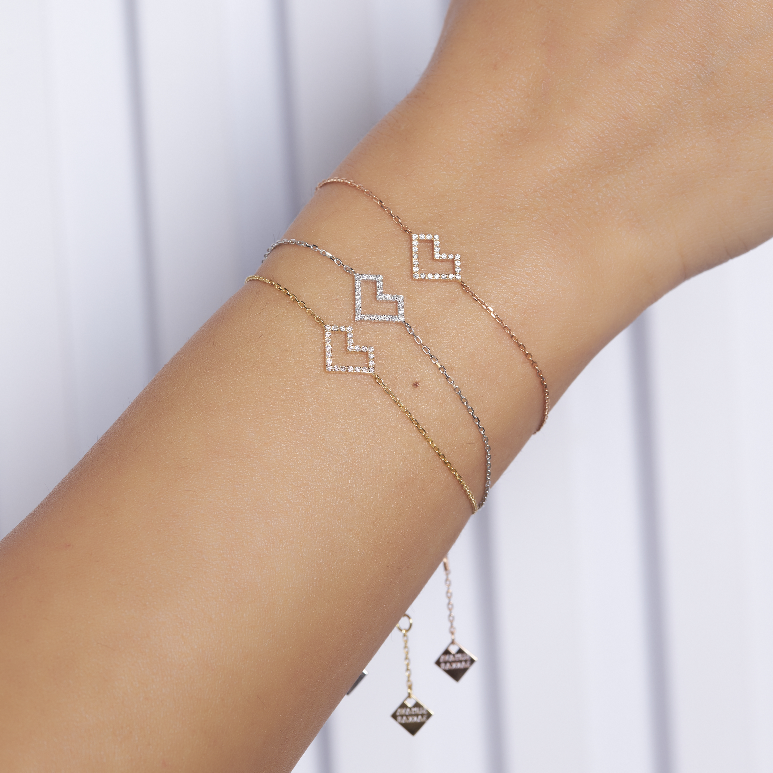 Heart Of Gold Bracelet & diamonds