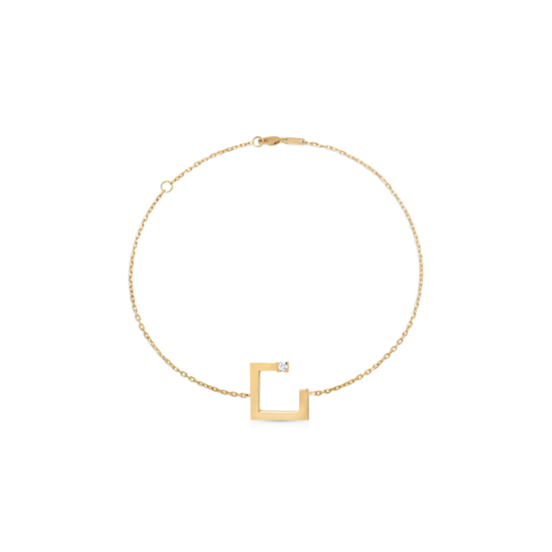 Arabic Alphabet Letter Bracelet (NUN)