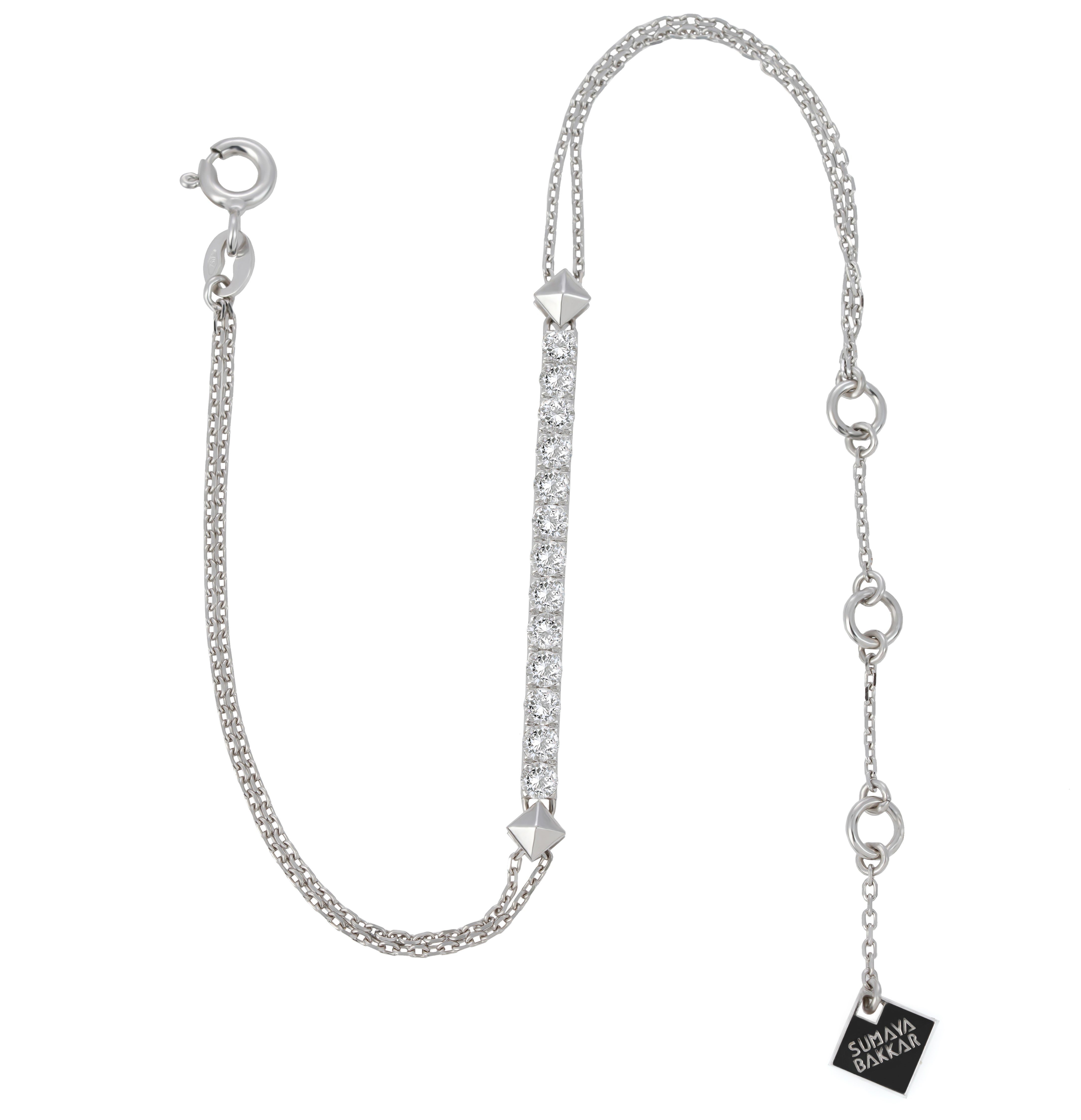 Tennis Bracelet Gold with Diamonds