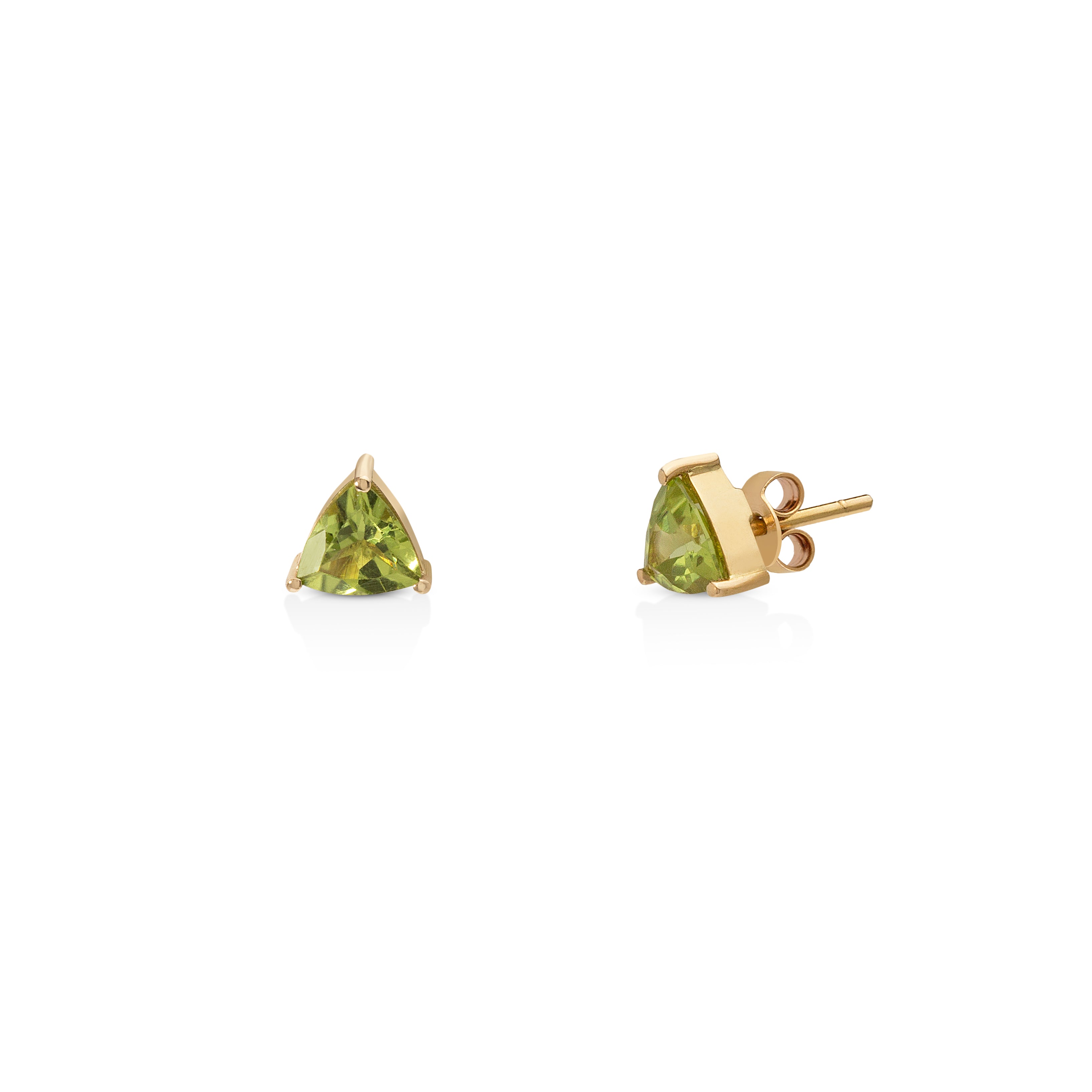 A pair of Earrings - peridot stone