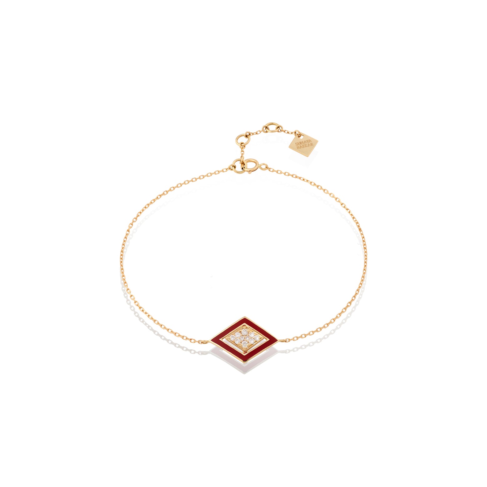 Imtinan Bracelet,  Enamel with Diamonds