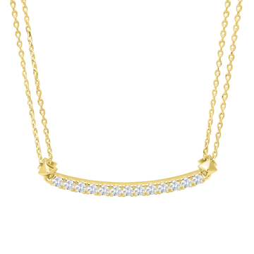 Tennis Necklace Gold with Diamonds