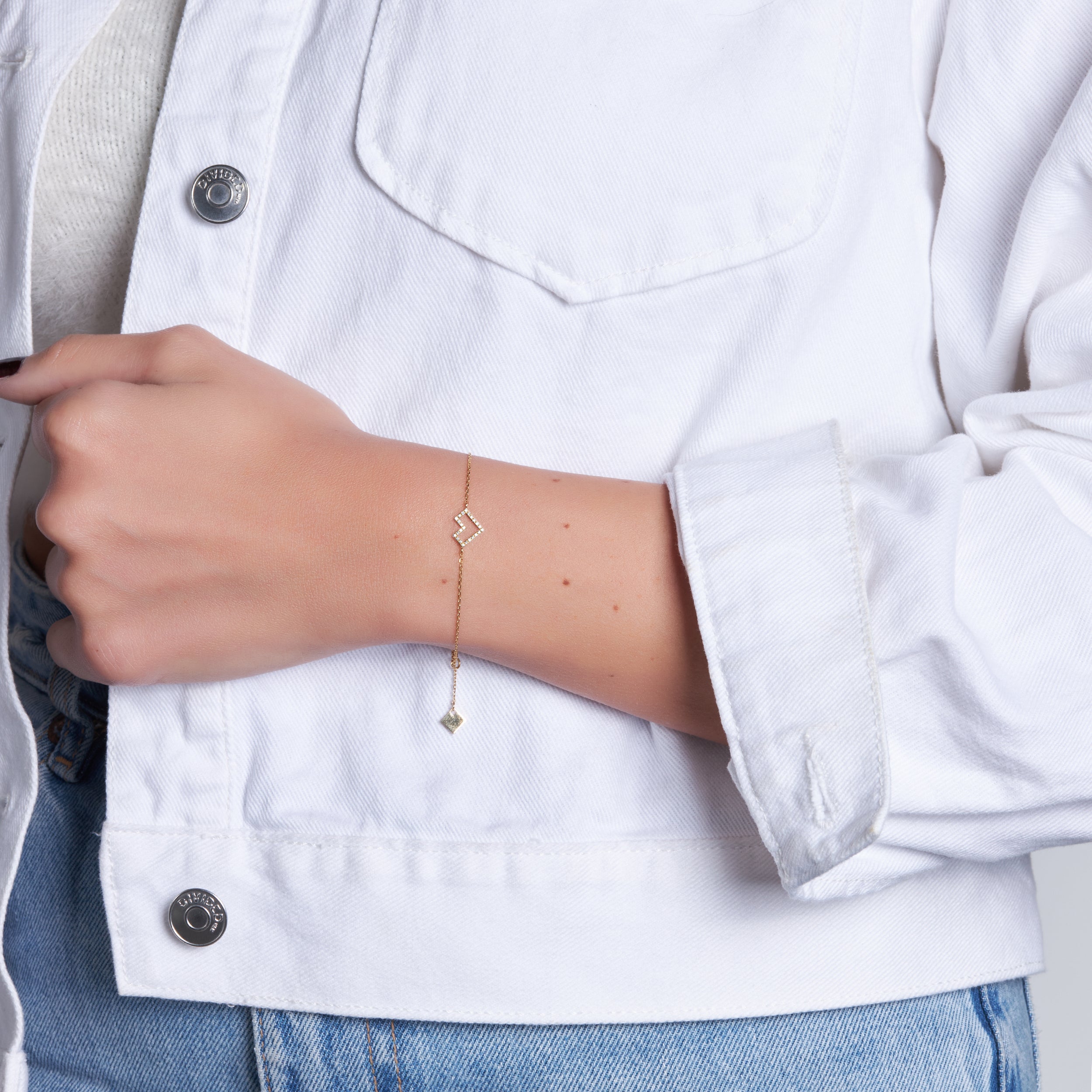 Heart Of Gold Bracelet & diamonds