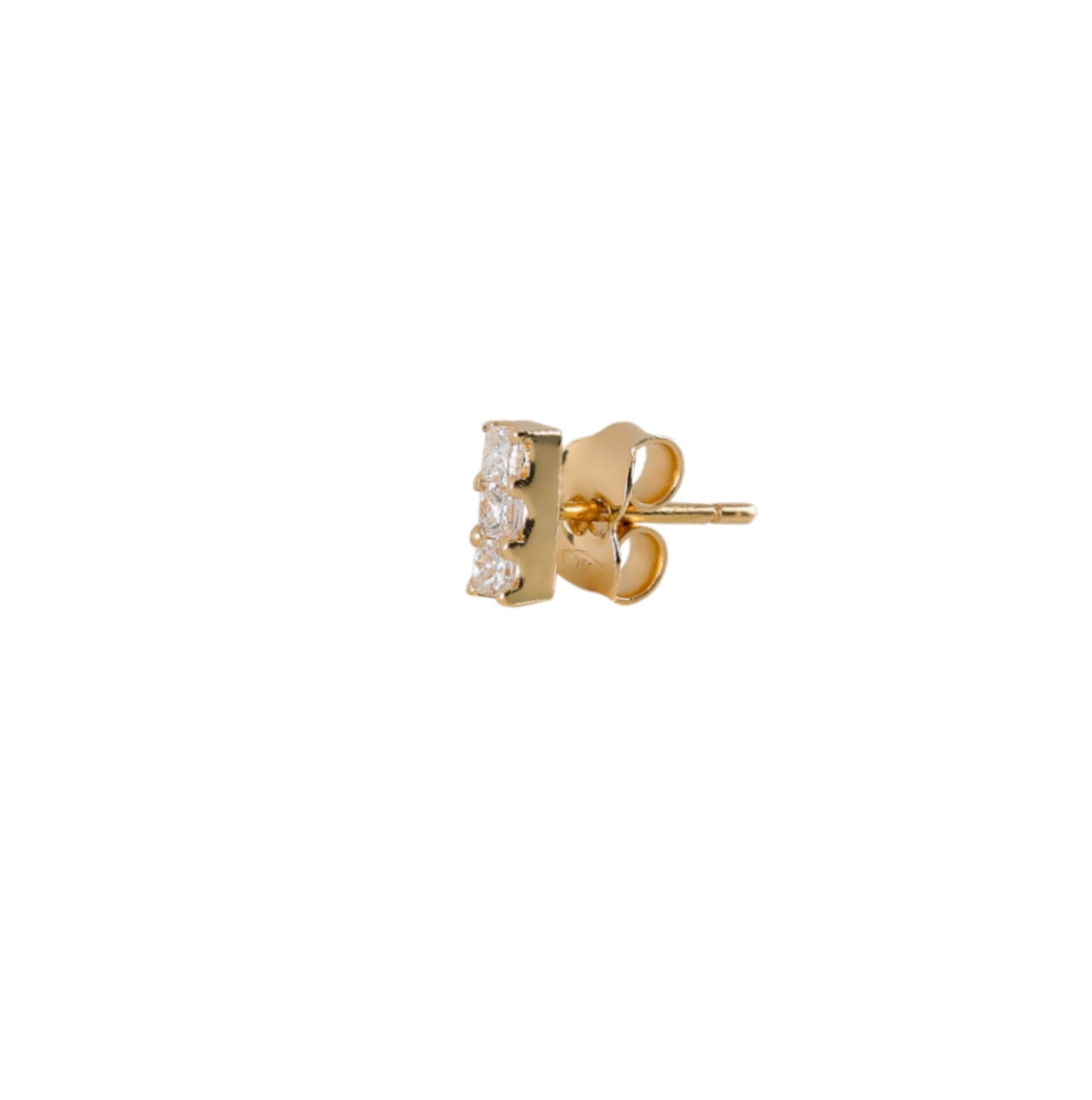Single Earring _ Gold and Diamonds