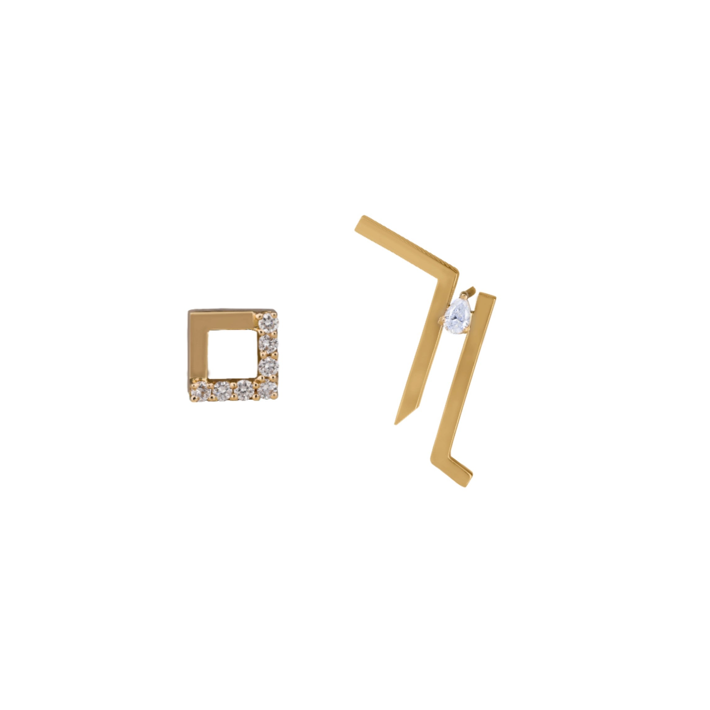 JUANA pair of Earrings with diamonds