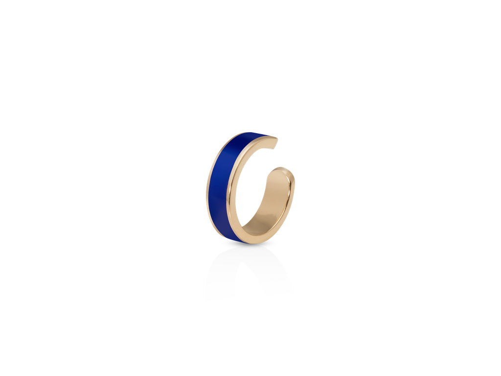 Enamel Cuff Earring - Blue Royal