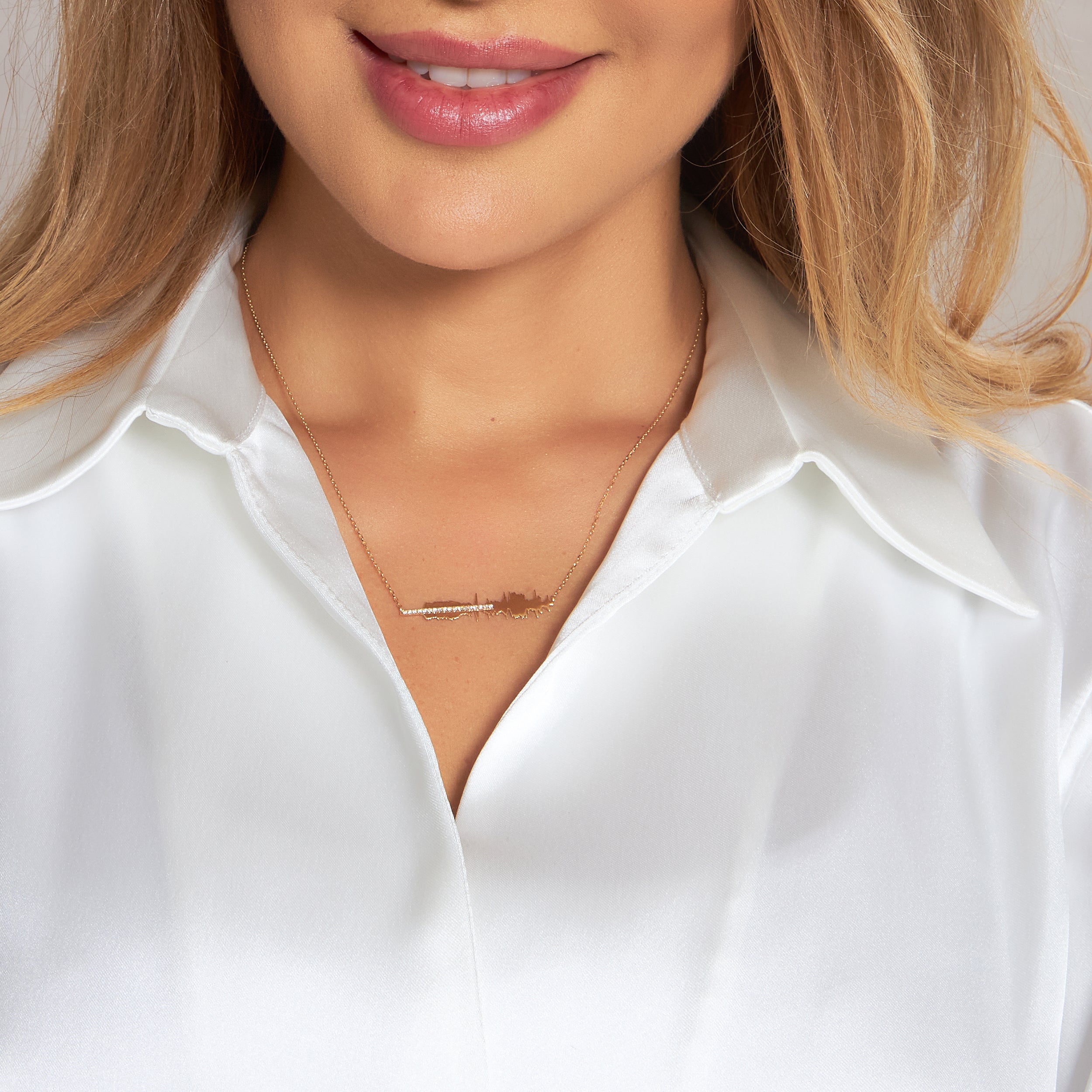 Ayat Necklace with Diamond - (إهدنا الصراط المستقيم)