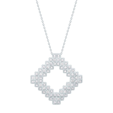 Twist Necklace with Diamonds