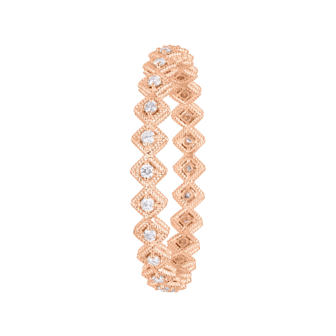Twist Baby Bangle with Diamonds