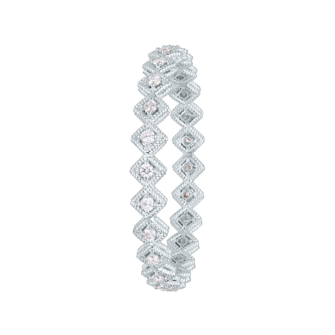 Twist Baby Bangle with Diamonds