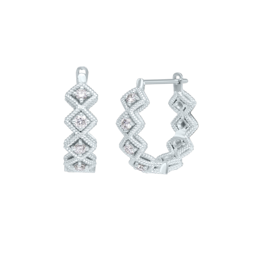A Pair of Twist Hoop Earrings