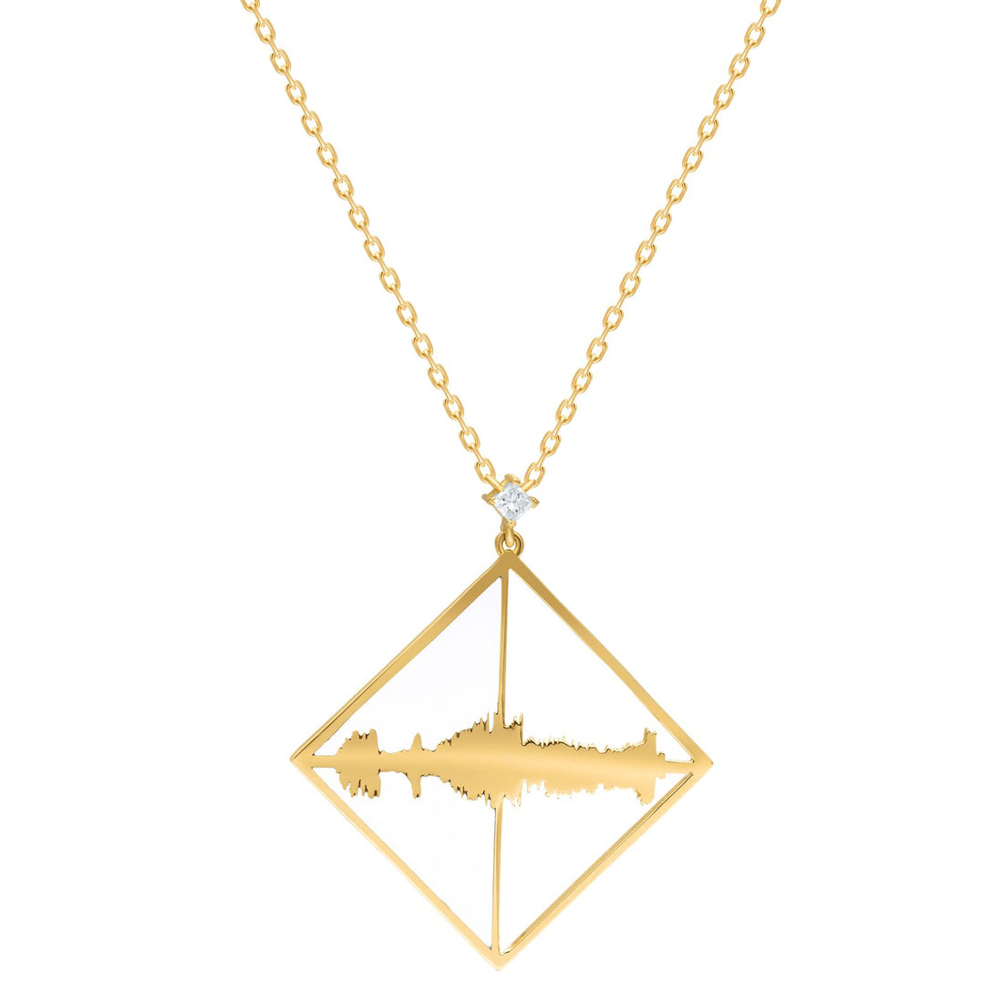 Ayat - La Ilaha Illa Allah Necklace with Diamond - لا إله إلا الله