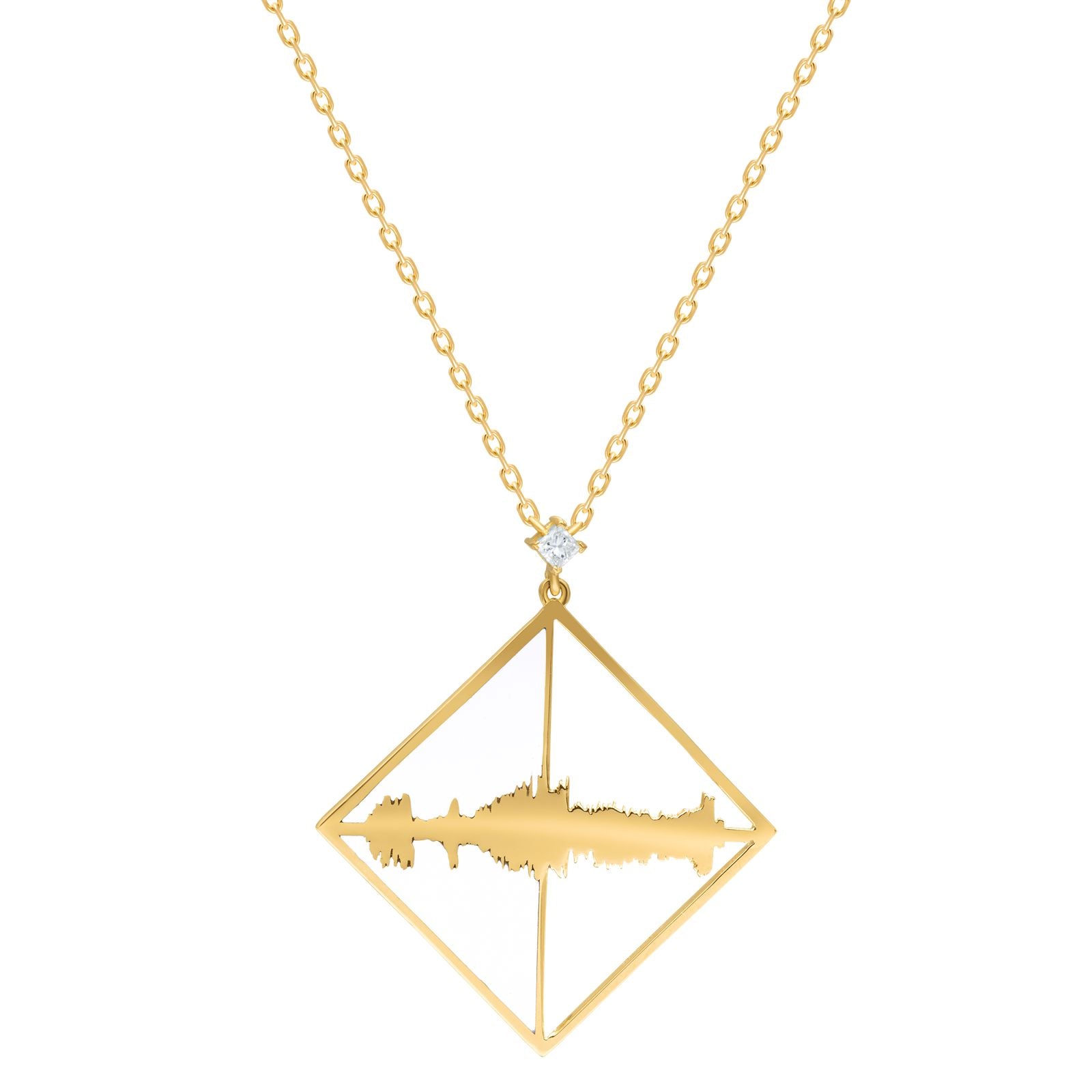 Ayat - La Ilaha Illa Allah Necklace with Diamond - لا إله إلا الله