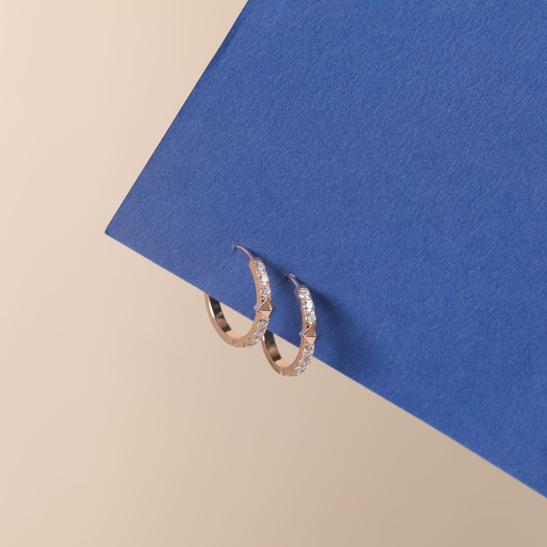 Tennis Earrings Gold with Diamonds